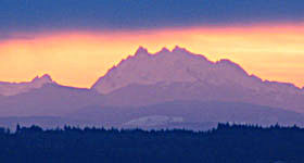 Cascade Mountains from Port Townsend